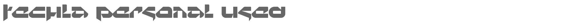 Sample characters Techla Font